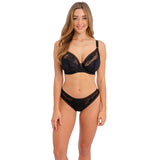 Fantasie Fusion Lace Black Padded Plunge Bra