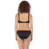 Freya Jewel Cove Diamond Black High Apex Bikini Top