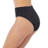 Freya Jewel Cove Diamond Black High Apex Bikini Top