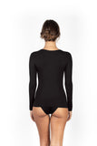 EGI 1145 MircoModal Black Long Sleeve Top