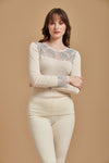 EGI 4293 MicroWool L/Sleeve White Top