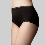 The Knicker - Cotton Black Full brief