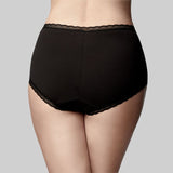 The Knicker - Cotton Black Full brief