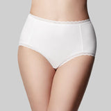 The Knicker - Cotton White Full brief