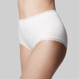 The Knicker - Cotton White Full brief