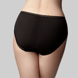 The Knicker - Cotton Black Hi Cut brief