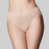 The Knicker - Cotton Nude Hi Cut brief