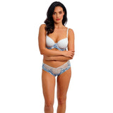 Wacoal Embrace Lace Micro Chip / Blue T-shirt Bra