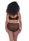 Goddess Kayla Dark Leopard Banded Side Support Bra