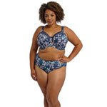 Goddess Kayla Teal Blossom Banded Bra