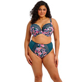 Elomi Lucie Teal Blossom Side Support Plunge - Stretch Bra