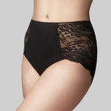 The Knicker - Precision Lace Black Full brief
