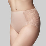 The Knicker - Precision Lace Nude Full brief