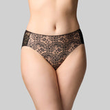 The Knicker - Precision Lace Romance Hi Cut brief