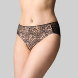 The Knicker - Precision Lace Romance Hi Cut brief