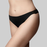 The Knicker Precision Lace Black Thong