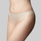 The Knicker Precision Lace Nude Thong