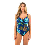 Fantasie Pichola Tropical Blue Twist Front Swimsuit