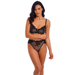 Wacoal Vivid Attraction Black High Leg Brief