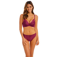 Wacoal Lace Perfection Red Plum Thong