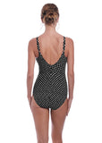 Fantasie Santa Monica  Black & White Twist Front Swimsuit
